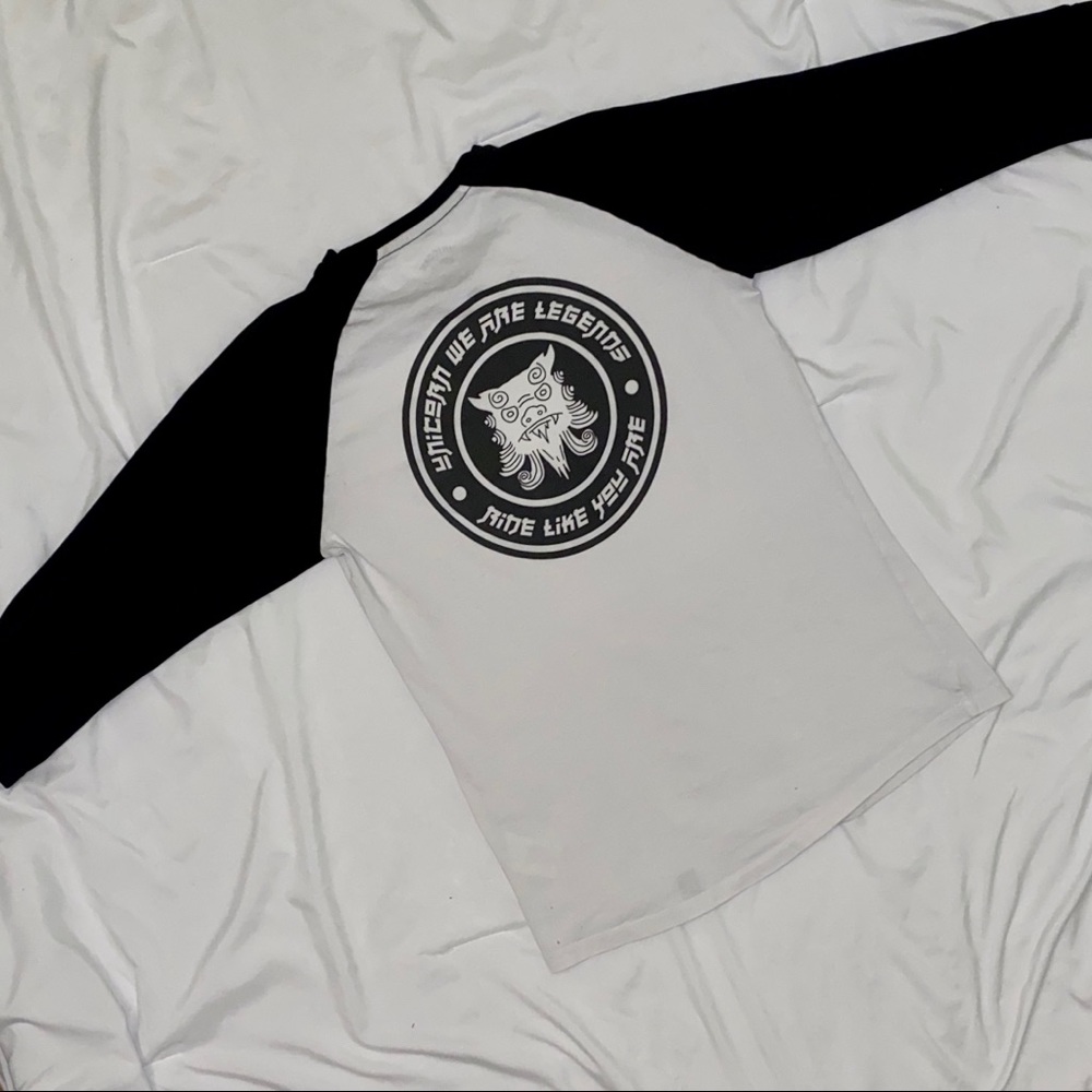 SOLD: Skater t shirt ringer French brand UWAL